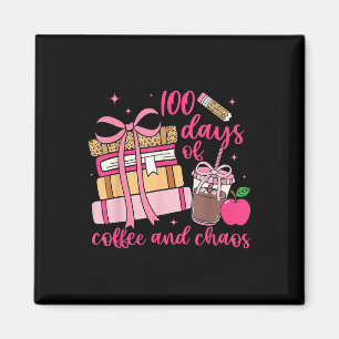 Aimant 100E Jour D'Enseignants 100 Jours De Café Ch