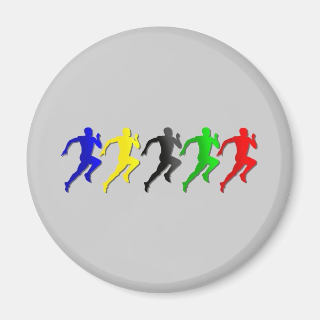 Aimant 100m 200m 400m 800m Runners Run (Devant)