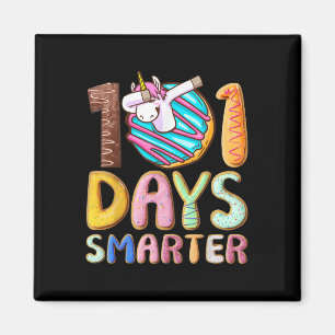 Aimant 101 Jours Smarter 101e Jour École Dabbing Unicorn