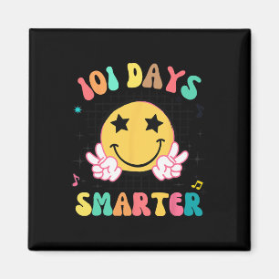 Aimant 101 Jours Smarter mignon Sourire Face Hippie 100e