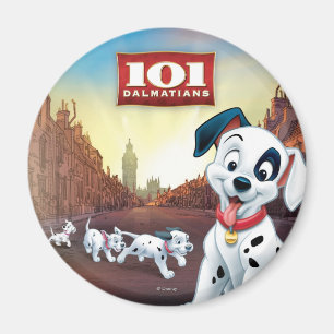 Aimant 101 patchs dalmatiens agitent sa queue