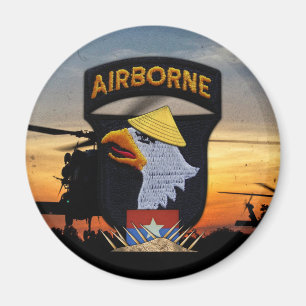 Aimant 101e Bataille d'Aéroports de l'ABN hurlant sur la
