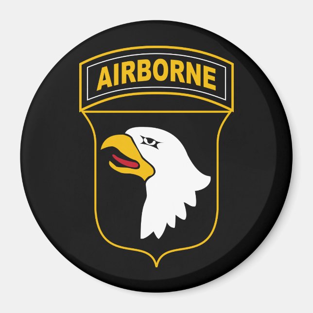 Aimant 101e division aéroportée Vétéran militaire (Devant)