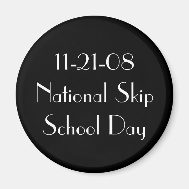 Aimant 11-21-08 Journée nationale des écoles sèches (Devant)