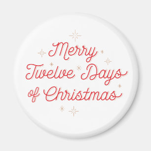 Aimant 12 Jours de l'aimant de Noël