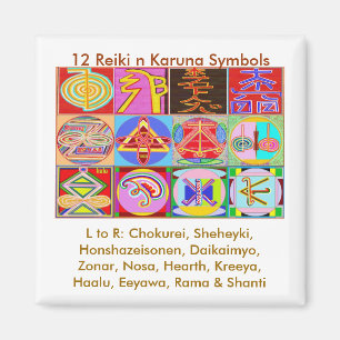 Aimant 12 Reiki n Karuna Reiki Designs de guérison
