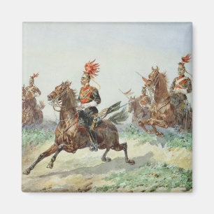 Aimant 12ème Lancers royal (la semaine au-dessus de