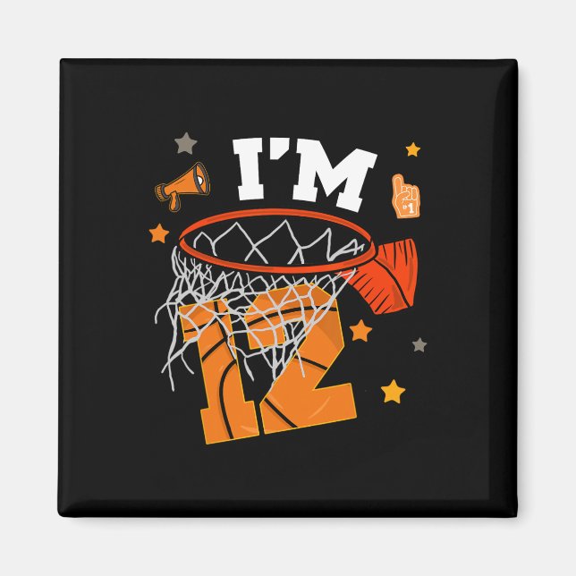 Aimant 12th Birthday Sketll Boy Twelve Years 12 Yr Old Bd (Devant)