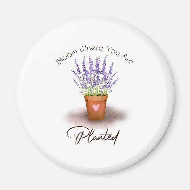 Aimant 16 Bloom Where You Are Planted Lover (Devant)