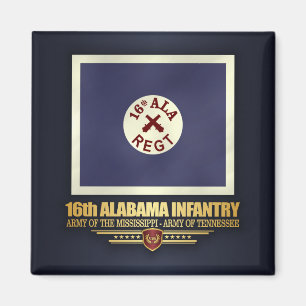 Aimant 16ème Infanterie de l'Alabama (f10)