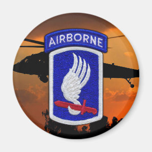 Aimant 173e ABN BDE Brigade aéroportée Soldats Sky Vets