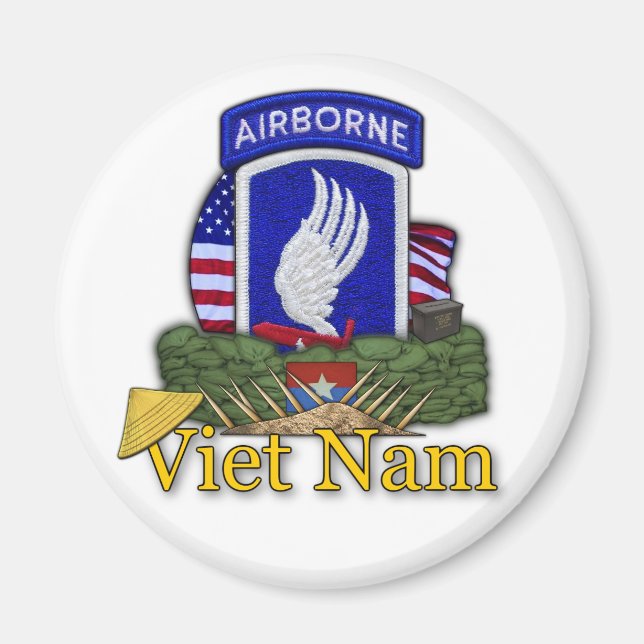 Aimant 173e ABN BDE - Soldat aérien de brigade (Devant)