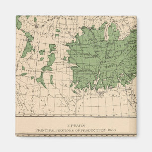 Aimant 174 Pommes, poires, régions principales