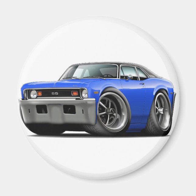 Aimant 1973-1974 Top bleu-noir (Devant)