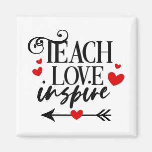 Aimant 1/2 Enseigner l'amour Inspirer Chemise maternelle 