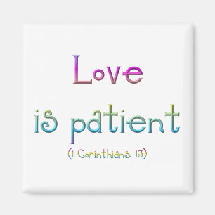 Aimant 1 Corinthiens 13 - L'Amour Est Patient