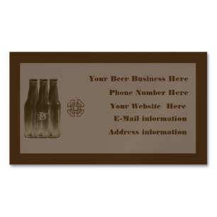 Aimant 1 de carte de visite de Brew de bière
