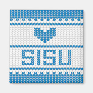 Aimant 1 de Knit de coeur de Sisu