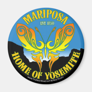 Aimant 1 de Mariposa rond
