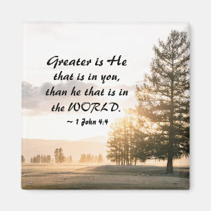Aimant 1 Jean 4:4 Plus grand est celui qui est en toi