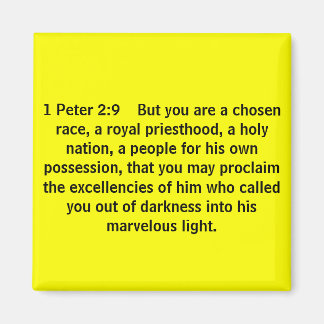 Aimant 1 Pierre 2:9 Mais vous êtes une race choisie, un r