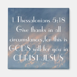Aimant 1 Thessaloniciens 5:18 Remerciez