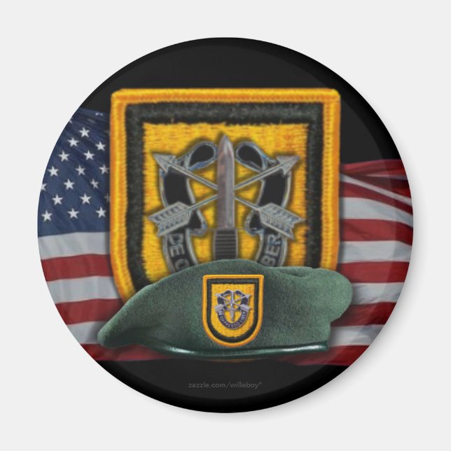 Aimant 1er groupe des forces spéciales flash vietnam aima (Devant)