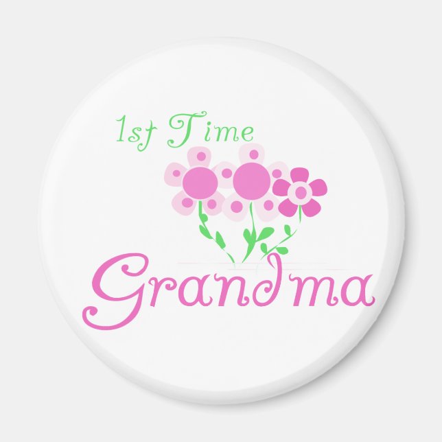 Aimant 1ère Fleurs Grandma-Rose (Devant)