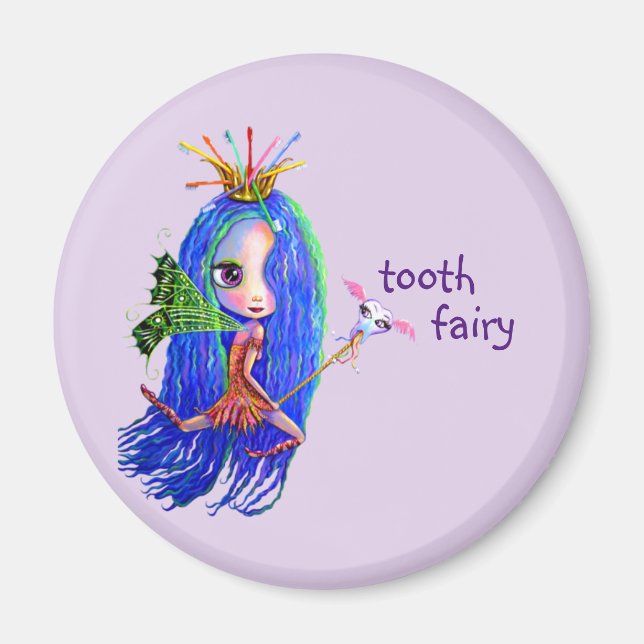 Aimant 1ère visite de Tooth Fairy Crown Cute (Devant)