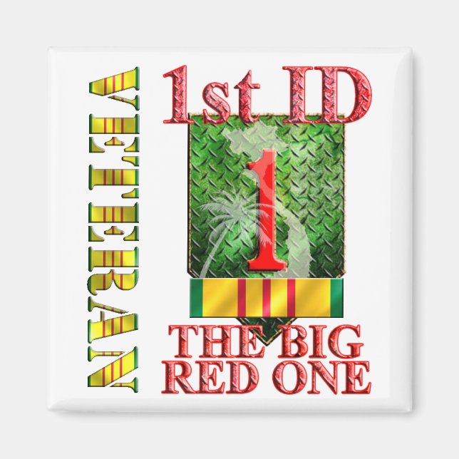 Aimant 1re Division d'infanterie Viêt Nam Vétérinaire (Devant)