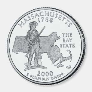 Aimant 2000 de quart d'état du Massachusetts