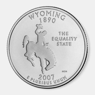 Aimant 2007 du Wyoming State Quarter