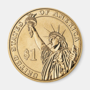 Aimant 2007 Une pièce présidentielle d'un dollar de la Mo