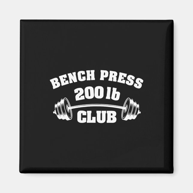 Aimant 200 Lbs Pound Bench Press Club Gym Weightlifting P (Devant)