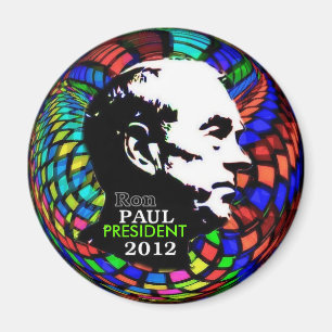 Aimant 2012 psychédélique de Ron Paul