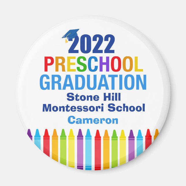 Aimant 2022 Crayon Crayon personnalisé PréK (Devant)