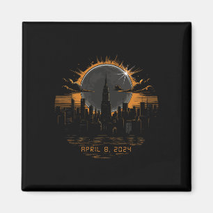 Aimant 2024 Éclipse solaire totale 8 avril New York