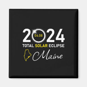 Aimant 2024 Total Solaire Eclipse Maine État