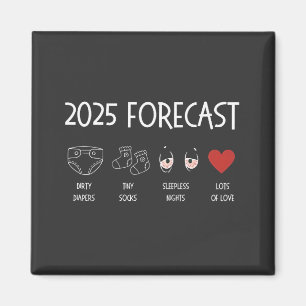 Aimant 2025 Prévision de maman à être le Nouvel An
