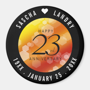 Aimant 23e anniversaire de Mariage de Topaz impérial