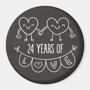Aimant 24e Anniversary Poison de Chalk Hearts
