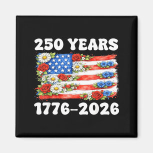Aimant 250 Ans 1776-2026 Amérique Drapeau USA Quatrième 4