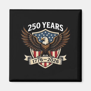 Aimant 250 Ans Anniversaire Américain 1776-2026 Aigle USA