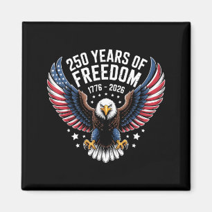 Aimant 250 ans de liberté des États-Unis 1776–2026 aigle