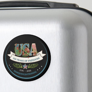 Aimant 250 Ans d'Élégante Botanique Patriotique de Libert