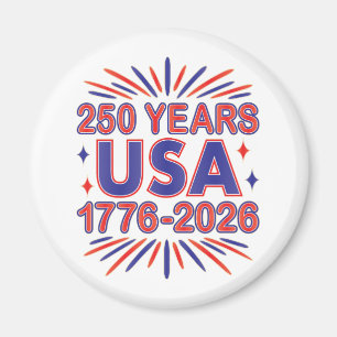 Aimant 250 ans États-Unis   1776–2026 Semiquincentenaire