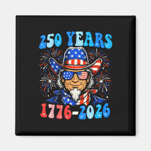 Aimant 250 Ans Oncle Sam 4 Juillet 1776-2026 250e An