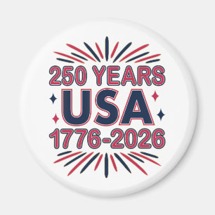 Aimant 250 ans USA   Semiquinentenaire 1776-2026