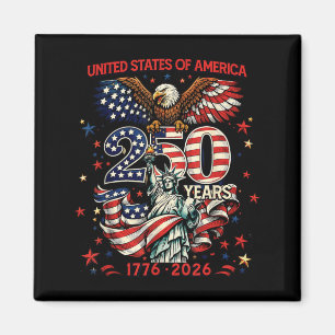 Aimant 250e anniversaire États-Unis 1776-2026 250e Indépe