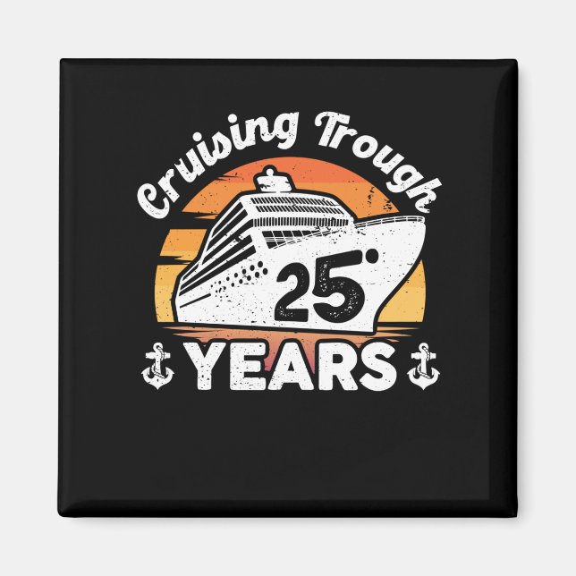 Aimant 25 Anniversaire De La Croisière (Devant)